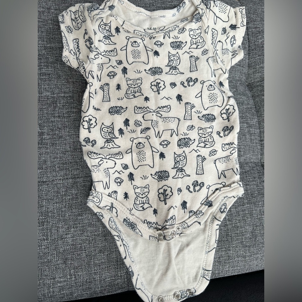 Woods Animal Print Onesie 3-6 M
